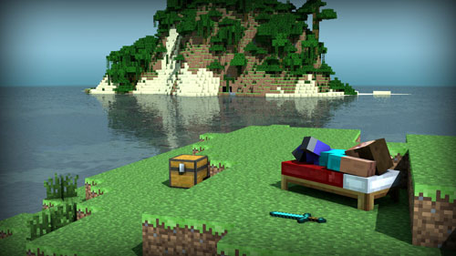 27272_minecraft_chilling_on_the_beach
