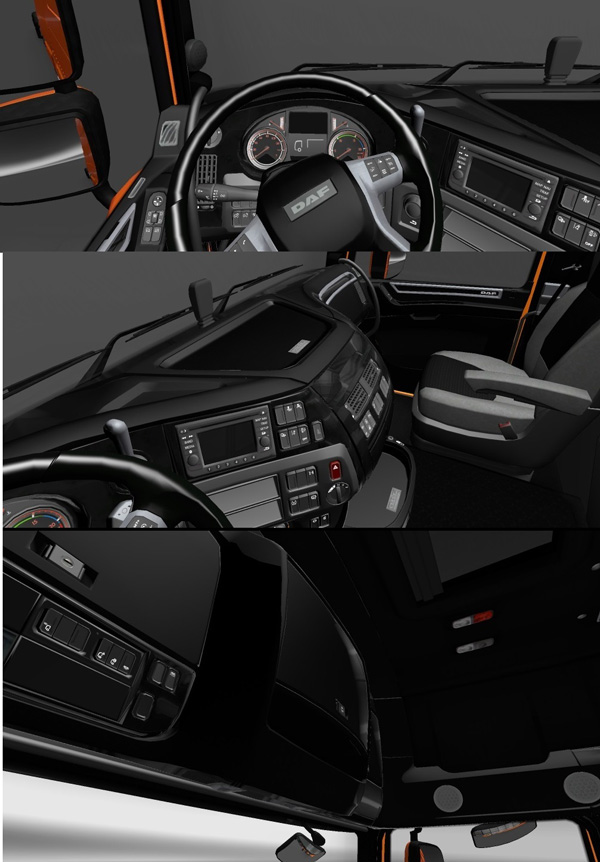 DAF-XF-Euro6-Siyah-Interior