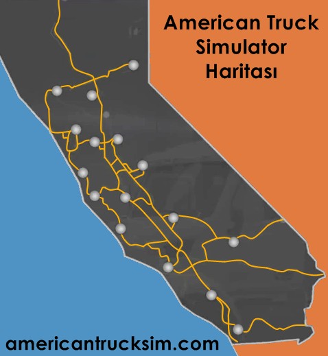 american truk simulator haritası
