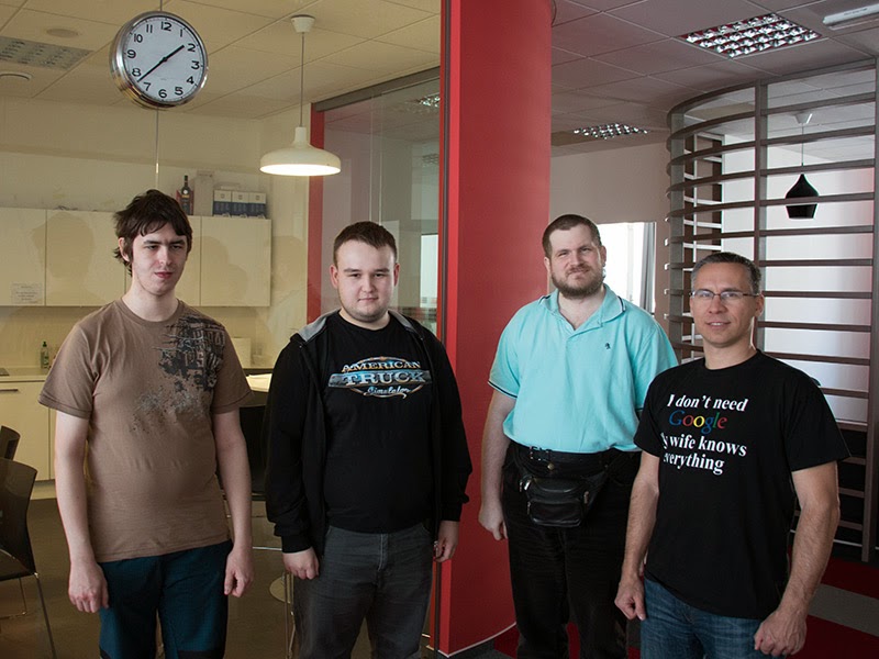 Soldan sağa (Timmy, RootKiller, Komat, Pavel)