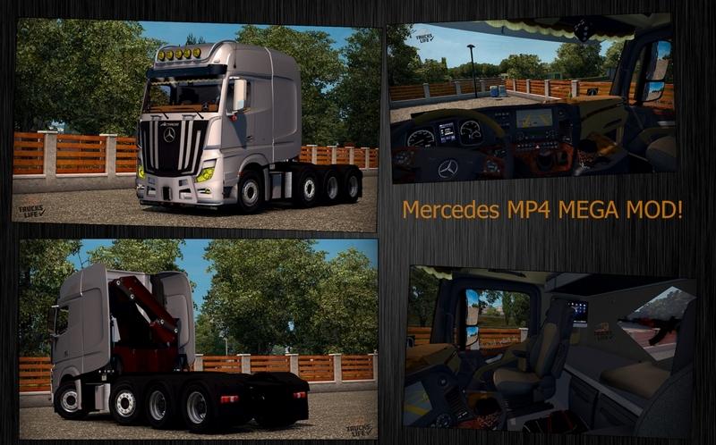 Euro Truck Simulator 2 - Mercedes-Benz Actros MP4 4163 SLT