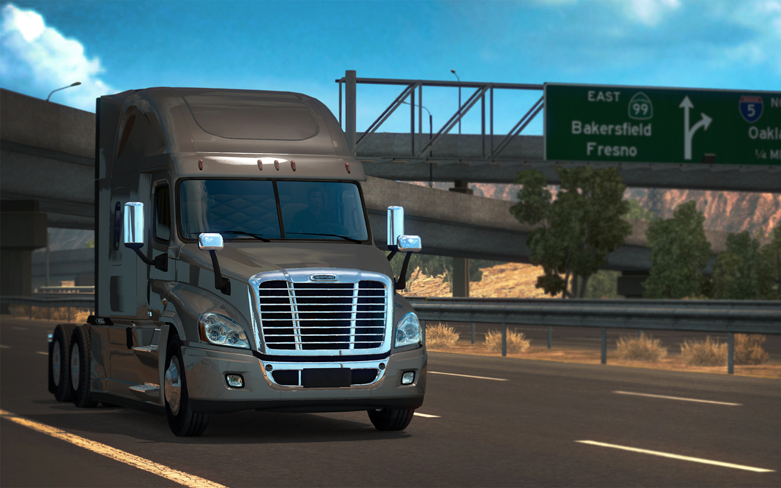 Los Angeles'ın kuzeyinde güzel bir kamyon - Freightliner Cascadia