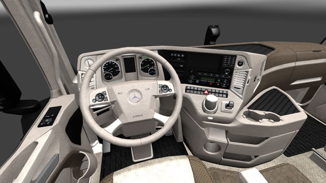 Mercedes-Benz-Actros-MP4--CreamBrown-Interior