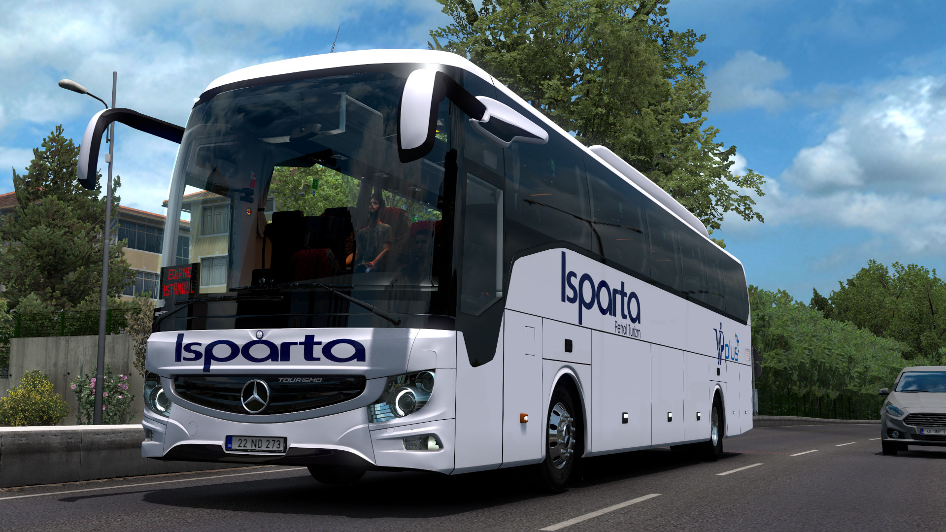 ETS 2 için MercedesBenz Tourismo 16 RHD 2018 otobüs modu